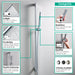 hansgrohe Pulsify S Wallbar Set 100 1-Jet 24", 2.5 GPM, brushed nickel - view 2