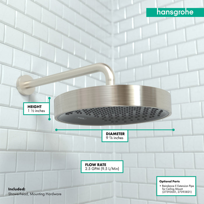 hansgrohe Rainfinity Showerhead 250 1-Jet, 2.5 GPM, brushed nickel - view 4