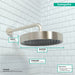hansgrohe Rainfinity Showerhead 250 1-Jet, 2.5 GPM, brushed nickel - view 4