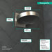 hansgrohe Rainfinity Showerhead 250 3-Jet with Wall Connector Trim, 2.5 GPM, brushed nickel - view 4