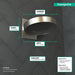 hansgrohe Rainfinity Showerhead 250 3-Jet with Wall Connector Trim, 1.75 GPM, brushed nickel - view 4