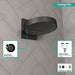 hansgrohe Rainfinity Showerhead 250 3-Jet with Wall Connector Trim, 1.75 GPM, matte black - view 3