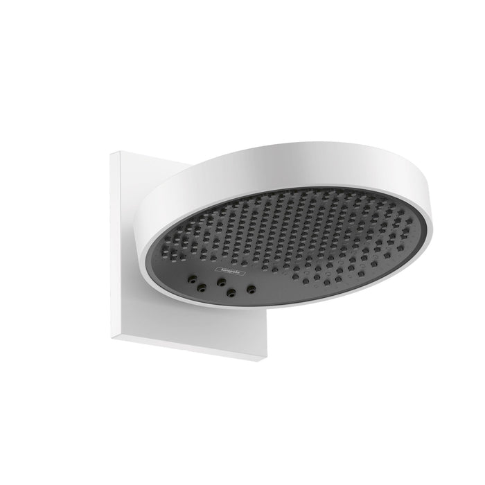 hansgrohe Rainfinity Showerhead 250 3-Jet with Wall Connector Trim, 1.75 GPM, matte white
