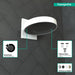hansgrohe Rainfinity Showerhead 250 3-Jet with Wall Connector Trim, 1.75 GPM, matte white - view 3