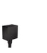 hansgrohe FixFit Wall Outlet Square with Check Valves, matte black