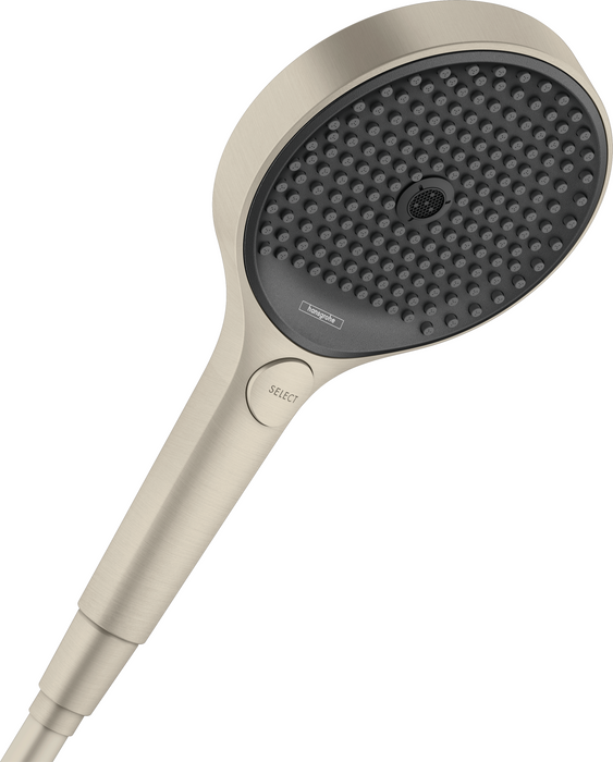 hansgrohe Rainfinity Handshower 130 3-Jet, 1.75 GPM, brushed nickel