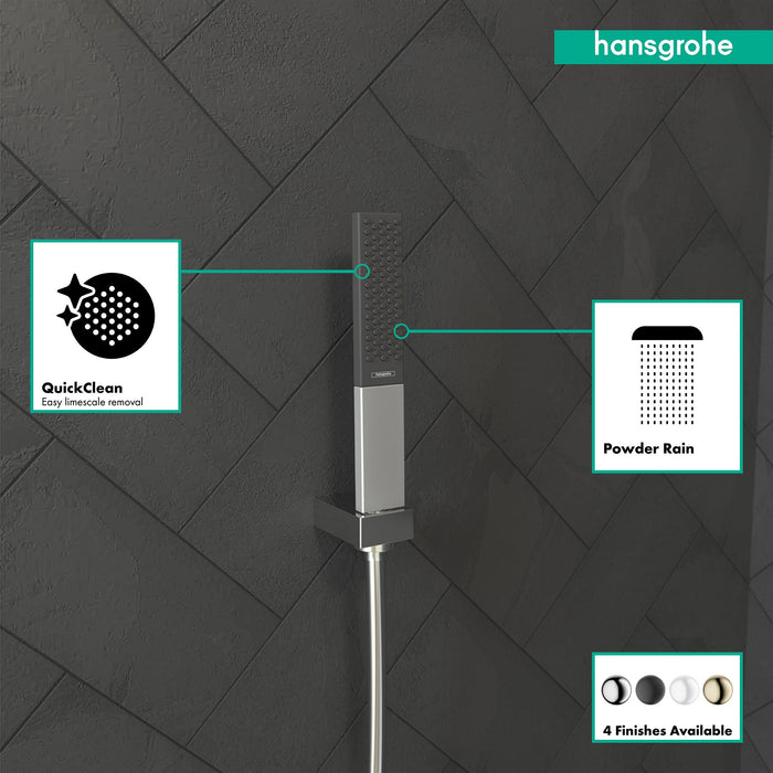 hansgrohe Rainfinity Baton Handshower 100 1-Jet, 2.5 GPM, chrome - view 3