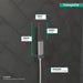 hansgrohe Rainfinity Baton Handshower 100 1-Jet, 2.5 GPM, chrome - view 4