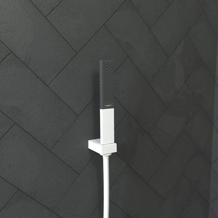 hansgrohe Rainfinity Baton Handshower 100 1-Jet, 2.5 GPM, matte white - view 2