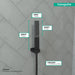 hansgrohe Rainfinity Baton Handshower 100 1-Jet, 1.75 GPM, matte black - view 4