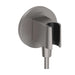 hansgrohe FixFit S Wall Outlet with Handshower Holder, brushed black chrome