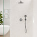 hansgrohe FixFit S Wall Outlet with Handshower Holder, brushed black chrome - view 3