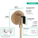 hansgrohe FixFit S Wall Outlet with Handshower Holder, brushed bronze - view 2