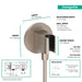 hansgrohe FixFit S Wall Outlet with Handshower Holder, brushed nickel - view 2