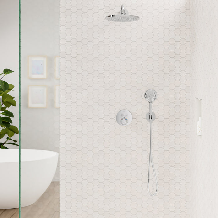 hansgrohe FixFit S Wall Outlet with Handshower Holder, chrome - view 3
