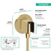 hansgrohe FixFit S Wall Outlet with Handshower Holder, polished gold optic - view 2