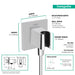 hansgrohe FixFit E Wall Outlet with Handshower Holder, chrome - view 2