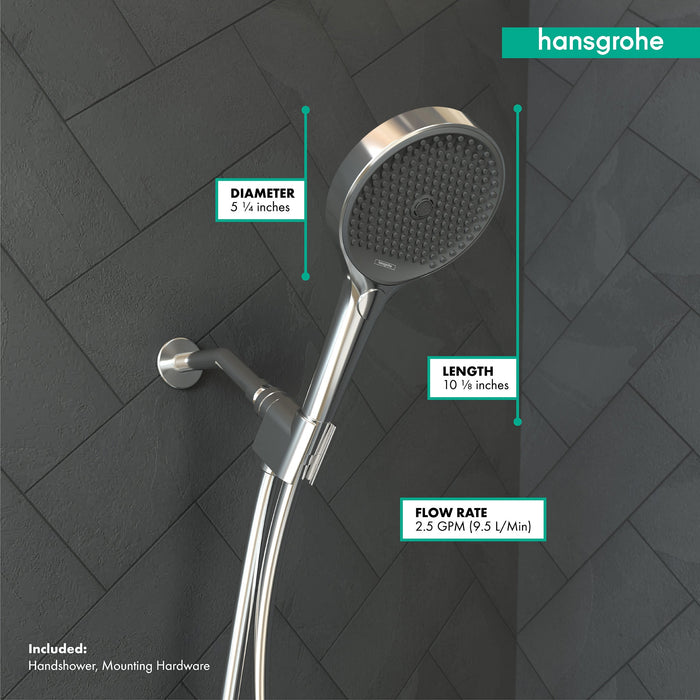 hansgrohe Rainfinity Handshower Set 130 3-Jet, 2.5 GPM, chrome - view 4