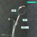 hansgrohe Rainfinity Handshower Set 130 3-Jet, 2.5 GPM, chrome - view 4