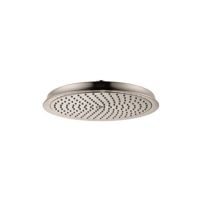 hansgrohe Raindance Classic Showerhead 240 1-Jet PowderRain, 1.75 GPM, brushed nickel