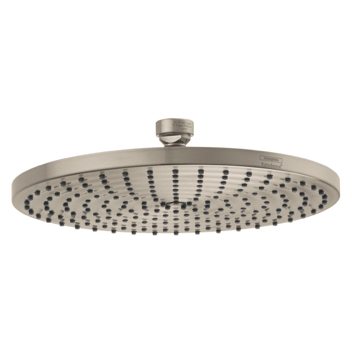 hansgrohe Raindance S Showerhead 240 1-Jet, 1.75 GPM, brushed nickel