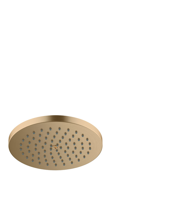 hansgrohe Raindance S Showerhead 180 1-Jet PowderRain, 2.5 GPM, brushed bronze