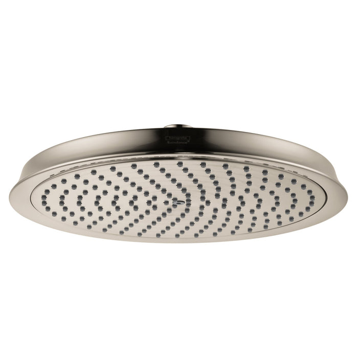 hansgrohe Raindance Classic Showerhead 240 1-Jet, 1.75 GPM, brushed nickel
