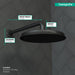 hansgrohe Showerarm Raindance 15", matte black - view 3