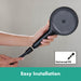 hansgrohe DesignFlex Textile Handshower Hose, 63", matte black - view 3