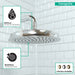 hansgrohe Raindance Classic Showerhead 180 1-Jet, 2.5 GPM, chrome - view 3