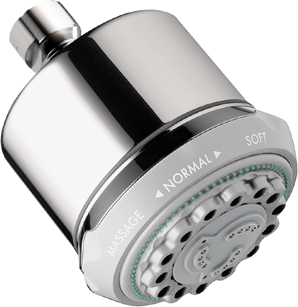 hansgrohe Clubmaster Showerhead 3-Jet, 2.5 GPM, chrome