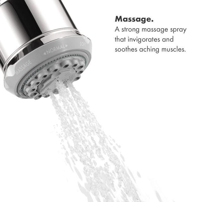 hansgrohe Clubmaster Showerhead 3-Jet, 2.5 GPM, chrome - view 5