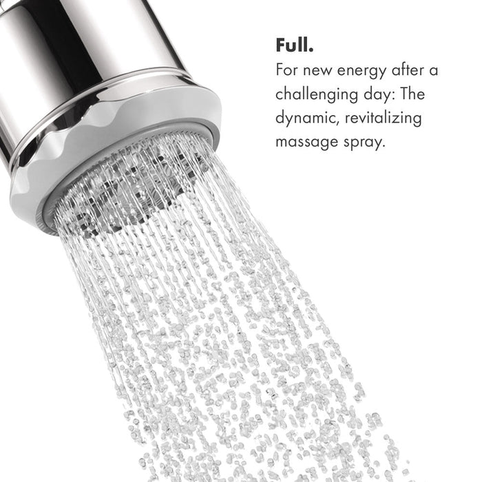 hansgrohe Clubmaster Showerhead 3-Jet, 2.5 GPM, matte black - view 6