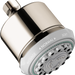 hansgrohe Clubmaster Showerhead 3-Jet, 2.5 GPM, polished nickel