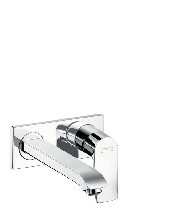 hansgrohe Metris Wall-Mounted Single-Handle Faucet Trim, 1.2 GPM, chrome