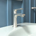 hansgrohe Metris Single-Hole Faucet 100 with Pop-Up Drain, 1.2 GPM, brushed nickel - view 2