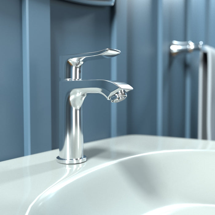 hansgrohe Metris Single-Hole Faucet 100 with Pop-Up Drain, 1.2 GPM, chrome - view 2