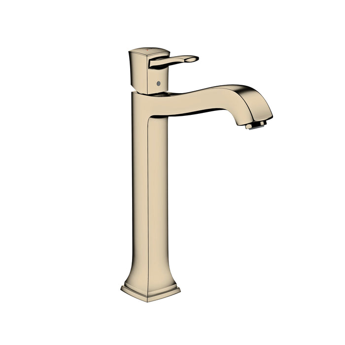 hansgrohe Metropol Classic Single-Hole Faucet 260 with Pop-Up Drain, 1.2 GPM, polished nickel