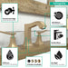 hansgrohe Metropol Classic Widespread Faucet 110 with Lever Handles and Pop-Up Drain, 1.2 GPM, brushed bronze - view 3