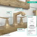 hansgrohe Metropol Classic Widespread Faucet 110 with Lever Handles and Pop-Up Drain, 1.2 GPM, brushed bronze - view 4