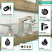 hansgrohe Metropol Classic Widespread Faucet 110 with Lever Handles and Pop-Up Drain, 1.2 GPM, brushed nickel - view 3