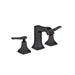 hansgrohe Metropol Classic Widespread Faucet 110 with Lever Handles and Pop-Up Drain, 1.2 GPM, matte black