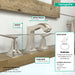 hansgrohe Metropol Classic Widespread Faucet 110 with Lever Handles and Pop-Up Drain, 1.2 GPM, polished nickel - view 4