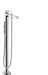 hansgrohe Metris Freestanding Tub Filler Trim with 1.75 GPM Handshower, chrome