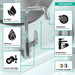hansgrohe Focus Single-Hole Faucet 240 with Swivel Spout and Pop-Up Drain, 1.2 GPM, chrome - view 3