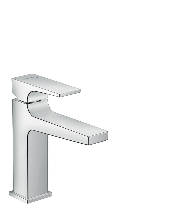 hansgrohe Metropol Single-Hole Faucet 110 with Lever Handle and Pop-Up Drain, 1.2 GPM, chrome