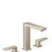 hansgrohe Metropol Widespread Faucet 160 with Lever Handles, 1.2 GPM, brushed nickel
