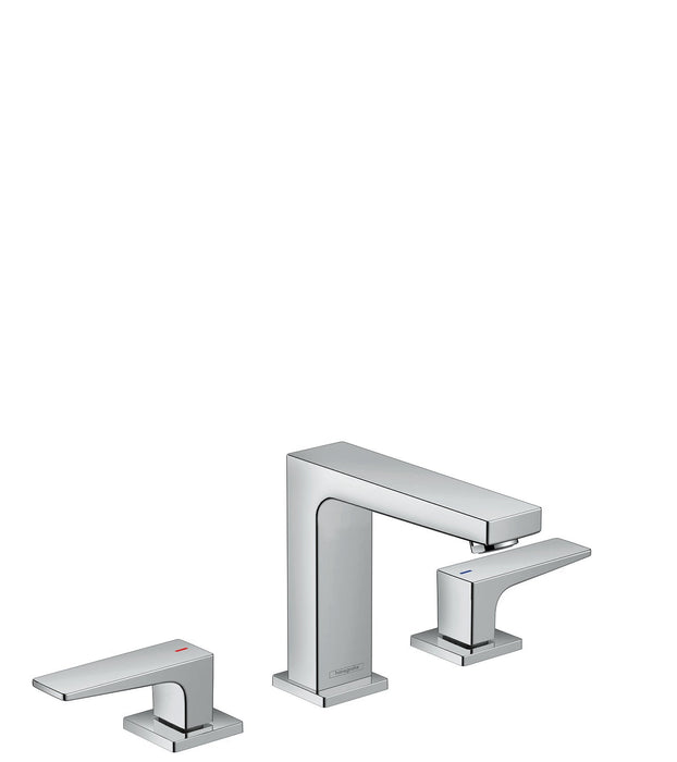 hansgrohe Metropol Widespread Faucet 110 with Lever Handles and Pop-Up Drain, 0.5 GPM, chrome