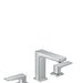 hansgrohe Metropol Widespread Faucet 110 with Lever Handles and Pop-Up Drain, 0.5 GPM, chrome