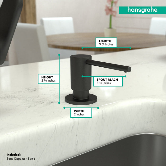 hansgrohe Focus Soap Dispenser, matte black - view 4